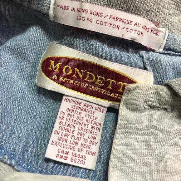 Vintage Mondttta Canadian Rugby Shirt Short Sleeve Mens Large - Picture 4 of 16